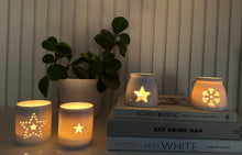Load image into Gallery viewer, Star tealight holder - white