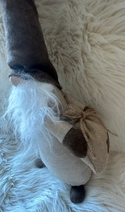 Natural Scandi style Santa - with gift bag - Large