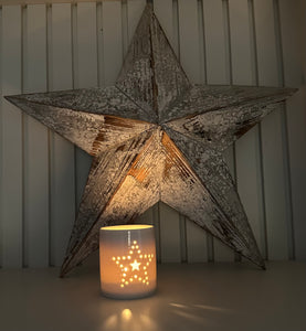 Dotted Star Candle Pot