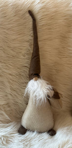 Natural Scandi style Santa - with gift bag - Large