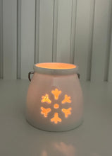 Load image into Gallery viewer, Cut Snowflake T-light holder with handle