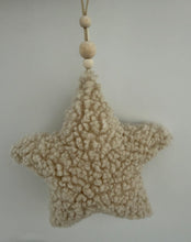 Load image into Gallery viewer, Plush Sherpa style Christmas Tree and Star Decorations