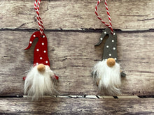 Load image into Gallery viewer, Set of 6 Wooden Hanging Gonks - Red