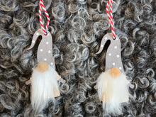 Load image into Gallery viewer, Set of 6 Wooden Hanging Gonks - Grey