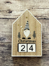 Load image into Gallery viewer, Wooden Christmas Countdown Block - House