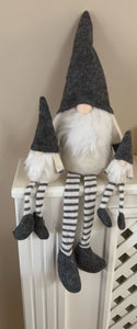 Grey Fabric Sitting Gonk 26cm