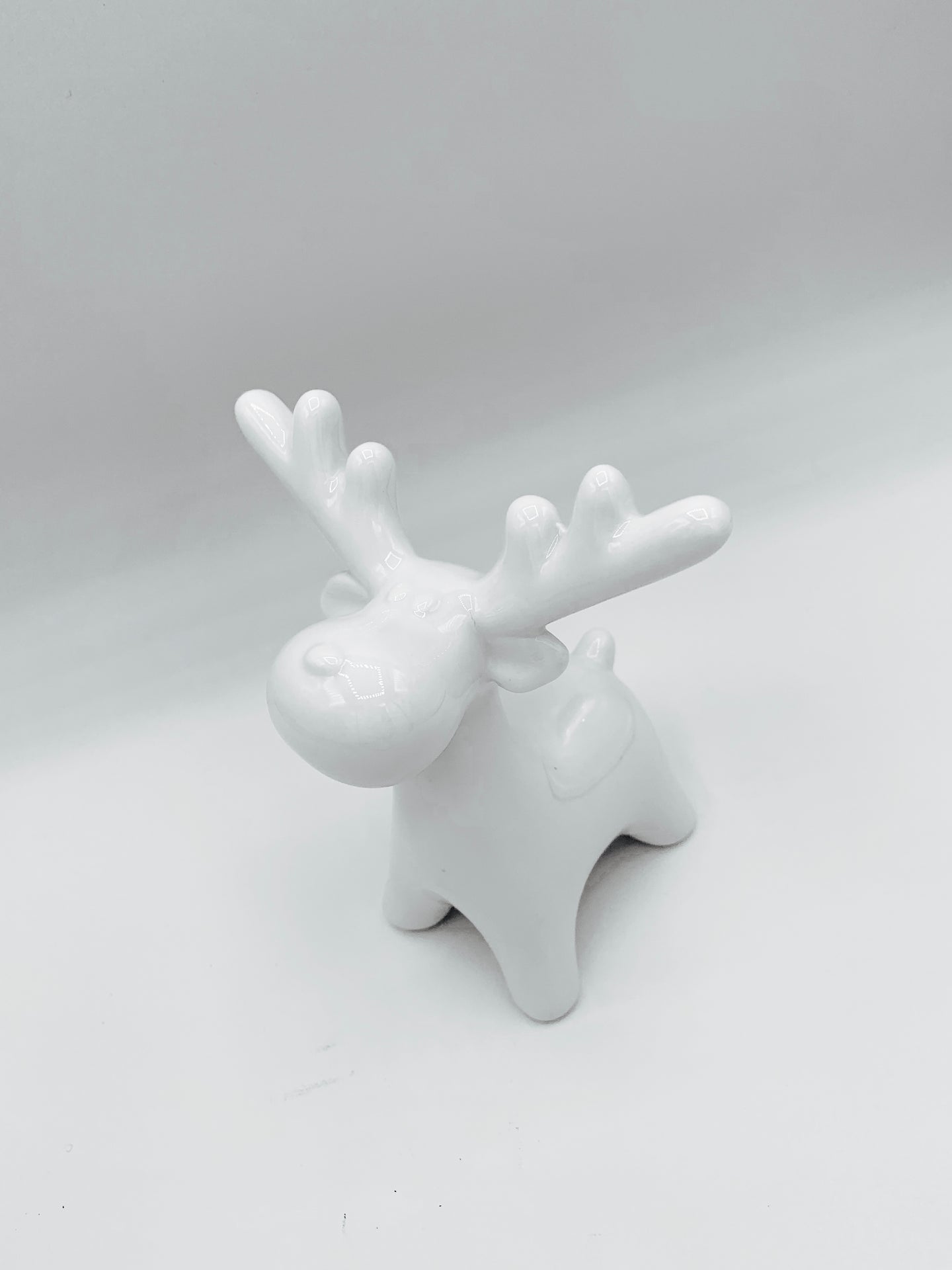 White Ceramic Reindeer
