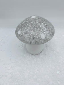 Small Grey Ceramic Mushroom - 10cm