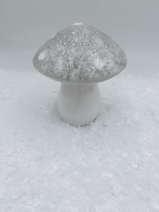 Small Grey Ceramic Mushroom - 10cm