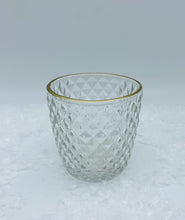 Load image into Gallery viewer, Clear Ridge Glass Tealight Holder - Set of 3