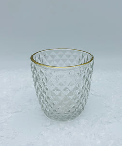 Clear Ridge Glass Tealight Holder - Set of 3