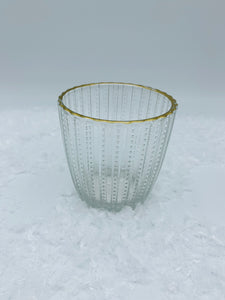 Clear Ridge Glass Tealight Holder - Set of 3