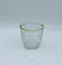 Load image into Gallery viewer, Clear Ridge Glass Tealight Holder - Set of 3