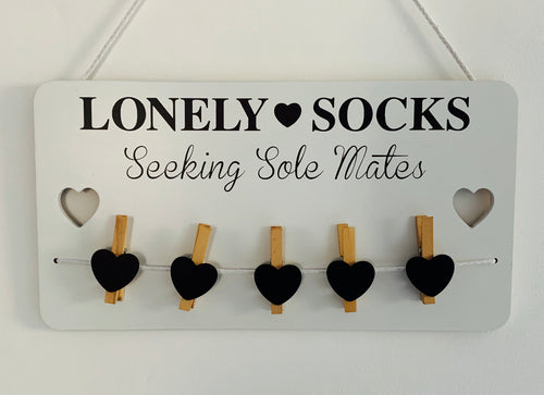 Hanging Lost Sock Plaque