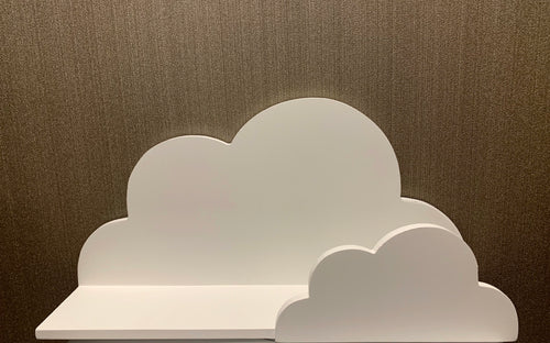 White Cloud Shaped Shelf