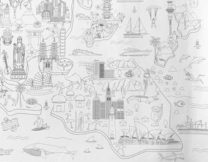 Colour In Poster - The Globe - 160cm