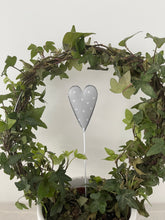 Load image into Gallery viewer, Grey Metal Heart Pair