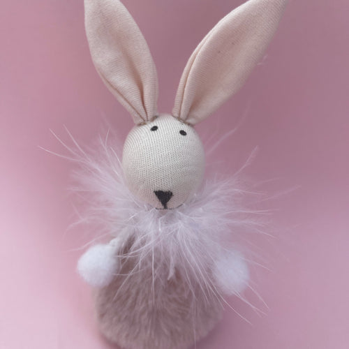 Fluffy Pink Bunny Decoration