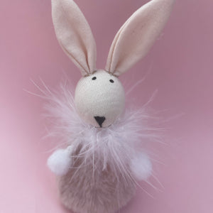 Fluffy Pink Bunny Decoration