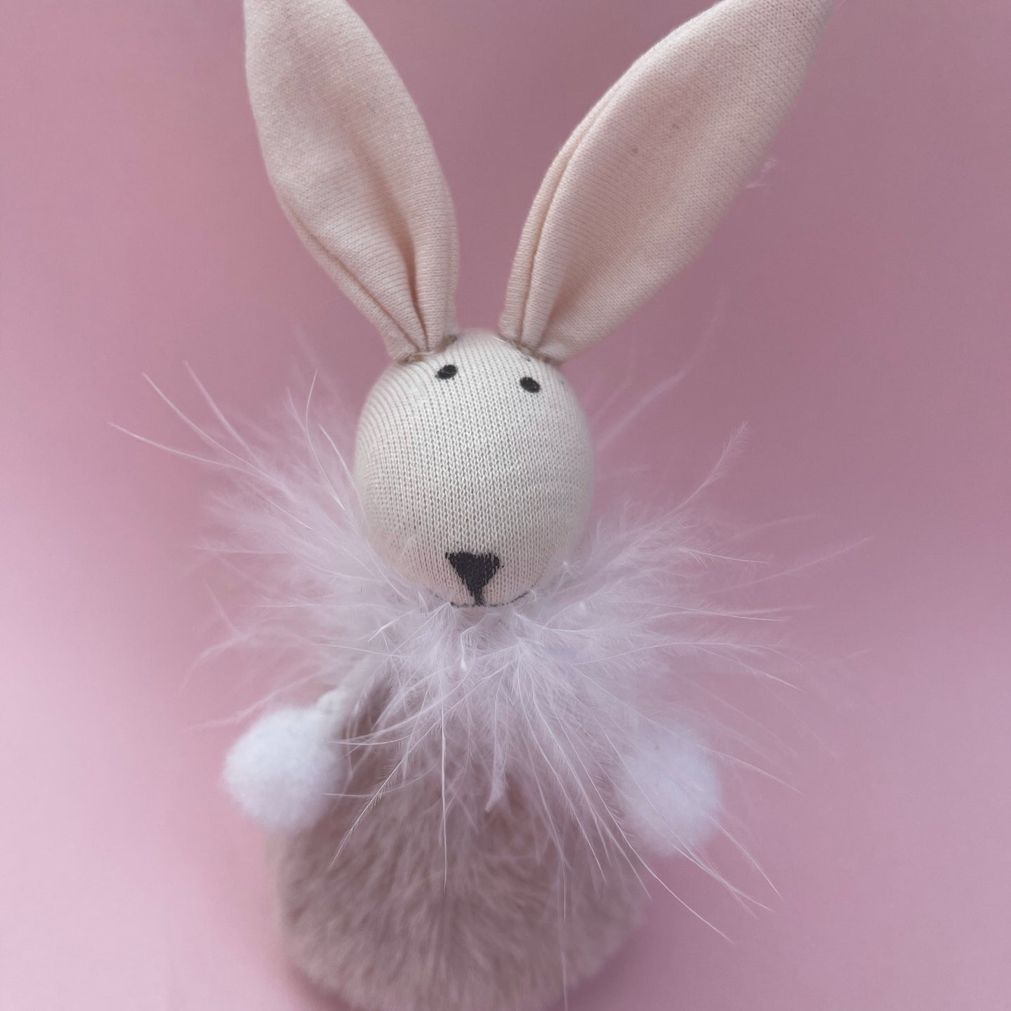 Fluffy Pink Bunny Decoration