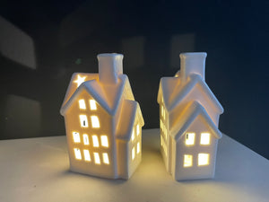 LED White Townhouse 12cm