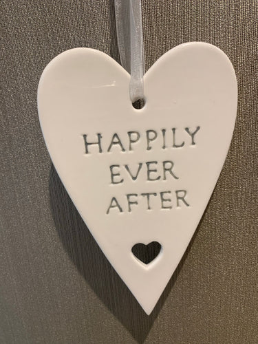 Happily Ever After - ceramic heart