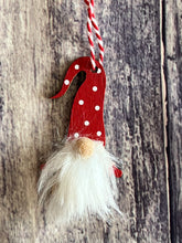 Load image into Gallery viewer, Set of 6 Wooden Hanging Gonks - Red